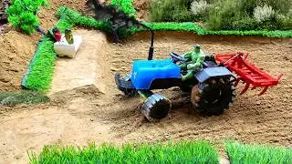 Diy mini tractor & mini cultivator in the field | farming science project @topminigear8280 