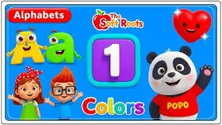 Preschool Learning activities for 3 year olds at home | Learn ABC Phonics Shapes Numbers Colors 🌈