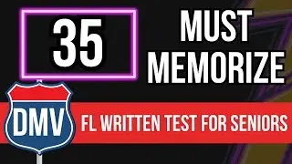 Florida DMV Written Test 2026 for Seniors (Top 35 Must Memorize Real Questions)