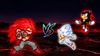 Evil Goku TP OP VS Sonic Chaos OP (all form) & Shadow (all form) in Jump Force Mugen 🔥