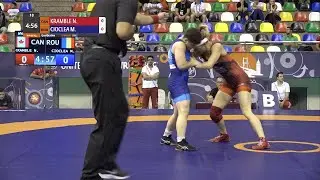 Qual. WW - 50 kg: N. KRAMBLE (CAN) v. M. CIOCLEA (ROU)