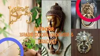 Brass Buddha Design Door Knocker|Door Decoration|MidCentury Animal Decor|Ethnic Decorative Showpiece