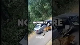 Close Call with Tiger in India  #tiger #india #jungle #encounter #sora #ai
