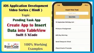 How to append New Data into TableView Using Swift 5 XCode | Hindi | Insert New Data in TableView