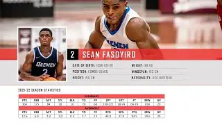 #2 Sean Fasoyiro (Combo Guard) 2021-22 Senior Year Highlights