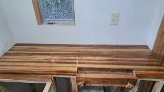 Woodworking Shop: Epoxy Resin on a cedar butcher block table