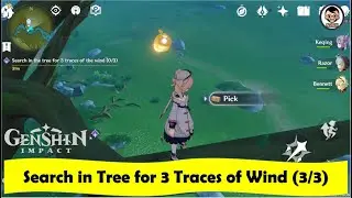 Search in the Tree for 3 Traces of the Wind (0/3) | Leaves on the Wind | Genshin Impact