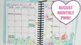 PWM: AUGUST MONTHLY!! + HOW I USE MY MONTHLY SPREAD & BONUS REWIND JULY MONTHLY PWM