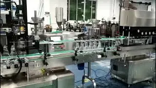 Fully automatic trigger pump bottle capping machine with cap feeder