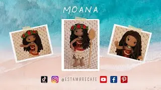 Moana amigurumi - Corona, remo y uni&oacute;n (parte 4 final)