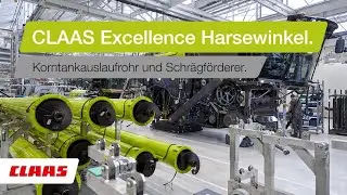 CLAAS | Excellence Harsewinkel 4/6: Korntankauslaufrohr und Schr&auml;gf&ouml;rderer