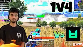 TX Gill 1v4 UDog in Thug Invitational Tournament || BGMI HUB