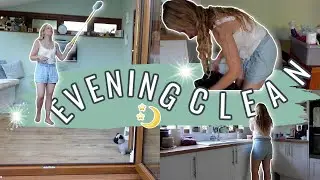 SUMMER EVENING CLEANING *RELAXING* | Night Time Clean With Me 2022 | Cleaning Motivation 2022