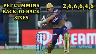 Pet Cummins Back To Back Sixes To Sam Curran,Pet Cummins Batting Against CSK,CSK VS KKR IPL 2021