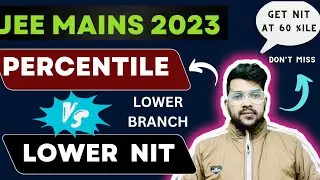 Jee mains 2023 : Lower 10 NIT Safe percentile for Lower branch | Category wise ✅ #percentile #cutoff