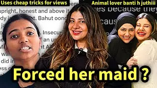 Sambhavana Seth EXPOSED by her maid ? FORCED her to delete her channel ? DOUBLE STANDARDS ? 