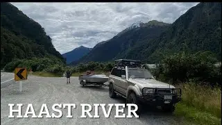 Haast river jet boating New Zealand