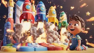 Cuatro Peque&ntilde;os Cohetes de Juguete &iexcl;Blast Blast Blast! | Canciones Infantiles y Rimas para Ni&ntilde;os