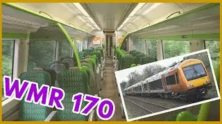 West Midlands Railway Class 170 Interior***Full Walkthrough Carriages A & C***2 Carriage Turbostar