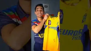 UNBOXING official MS Dhoni CSK match Jersey 👕 #shorts #cricket #cricketcardio #msdhonijersey #viral