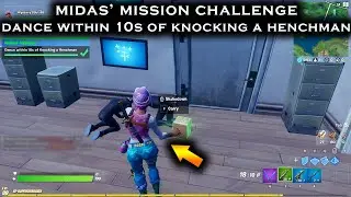Fortnite *NEW* Dance Within 10s of Knocking a Henchmen - Midas Mission