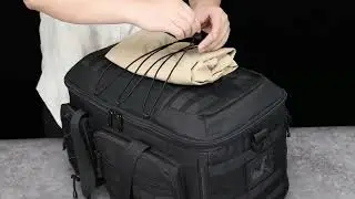 50L Tactical Gym Bag for Men &ndash; 3-in-1 Travel Duffle with Shoe Compartment #GymBag #TravelGear