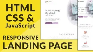 Build A Modern-Looking Responsive Landing Page with HTML CSS & JavaScript