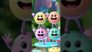 Happy Macarons Dancing at the Tea Party! 🍰🧁 #DancingMacarons #CuteDesserts #TeaPartyFun #HappyTreats