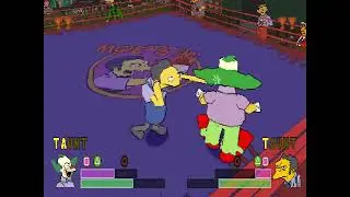 The Simpsons Wrestling Krusty Gameplay