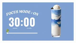 💙 1-hour study session 🦖 | 30/10 Pomodoro Countdown Deep Focus ⌛ | Relaxing ADHD Lofi Music ✨
