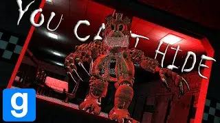 Искажённый Фредди здесь, и он ужасающий!!! Прятки в GMOD