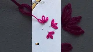 beautiful flower embroidery tutorial on kurti#stitch#stitchtricks#success#art#embroidery#flowers#diy