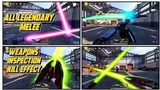 All Legendary GunDam Melee Weapons Kill Effect - Inspection - Gameplay Codm X GunDam Arrival Leaks