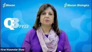 Kiran Mazumdar - Shaw, Executive Chairperson, Biocon & Biocon Biologics speaking on Q3FY23 earnings
