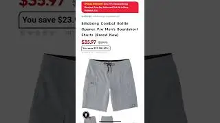 Motorhelmets Store Sale Billabong Combat Bottle Opener Pro Men's Boardshorts #shorts #youtubeshorts