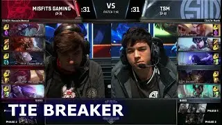 Misfits vs TSM Tie Breaker | Day 7 Main Group Stage S7 LoL Worlds 2017 | MSF vs TSM G2