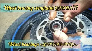 How To Change Wheel Bearings In Motorcycl |malayalam | Yamaha R15S |