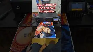 Epson L8180 All-in One Color mobile  SD Card Photo Waterproof printing #A3size #12x18Printer #sdcard