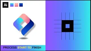 Professional Modern Logo Design In Adobe Illustrator Tutorials  || With Zakki Graphics ||