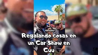 Regalando cosas en The Fast and Furious car show Cuu 2025