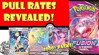Fusion Strike Pull Rates Revealed - 2000 Packs for a Mew!? (Pokémon TCG News)