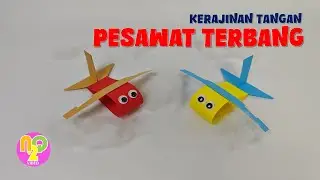 Cara Membuat Pesawat Terbang Lucu dari Kertas | Kerajinan Tangan Mudah