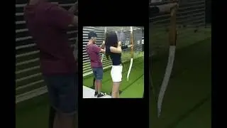Our kids and Archery #shorts #youtubeshorts #asmr #fyp #fun #kids #trending #sports