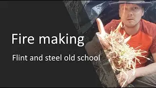 First Aid Under Danger flint and steel fire making the old way