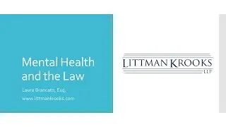 Mental Health and the Law
