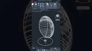 #modelling an egg shaped chair in 3D AutoCAD #shorts #youtube shorts #solidmodelling
