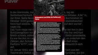 Es bewahrte zwei D&uuml;fte: ihr Parf&uuml;m und Pulver  #history #ww2