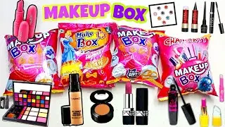 Makeup Box Vs Barbie Makeup Box Vs Chat-patt Makeup Box | free gift inside | free Lipstick 💄😱