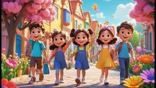 Friendship Fiesta Fun | Happy Friends Song for Kids | Toddler Rhyme About Sharing & Smiles
