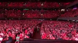 Max Verstappen Orange Army reacts in Stadium to taking P2 in Austria 2019